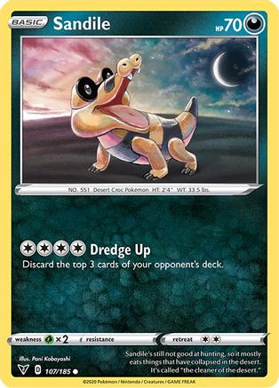 Sandile (107)/185 Common Reverse Holofoil