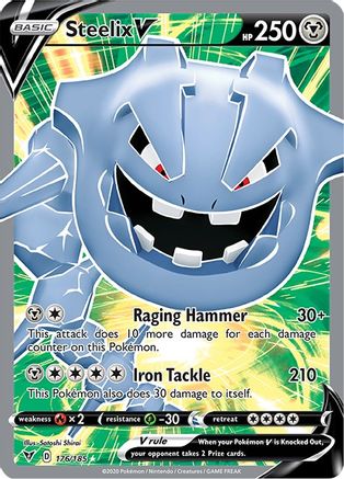 Steelix V (Full Art) (176)/185 Ultra Rare Holofoil
