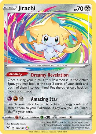 Jirachi (119)/185 Amazing Rare Holofoil