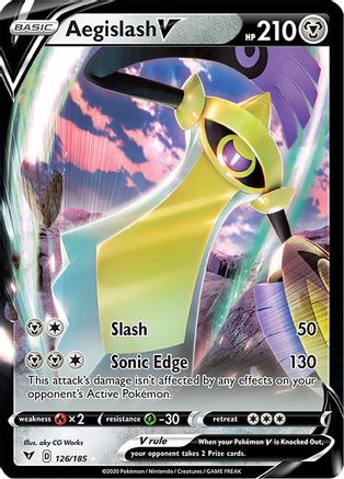 Aegislash V (126)/185 Ultra Rare Holofoil