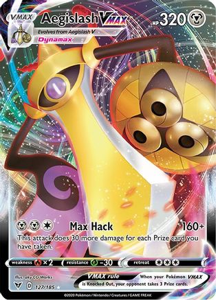 Aegislash VMAX (127)/185 Ultra Rare Holofoil