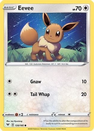 Eevee (130)/185 Common Reverse Holofoil