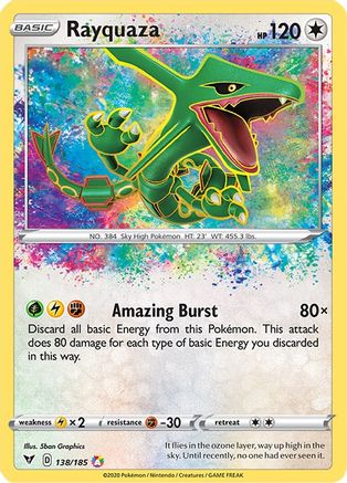 Rayquaza (138)/185 Amazing Rare Holofoil