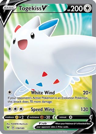 Togekiss V (Full Art) (178)/185 Ultra Rare Holofoil