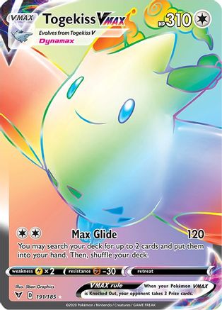 Togekiss VMAX (Secret) (191)/185 Secret Rare Holofoil