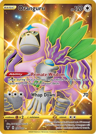 Oranguru (Secret) (199)/185 Secret Rare Holofoil