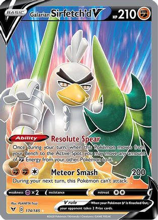 Galarian Sirfetch'd V (Full Art) (174)/185 Ultra Rare Holofoil