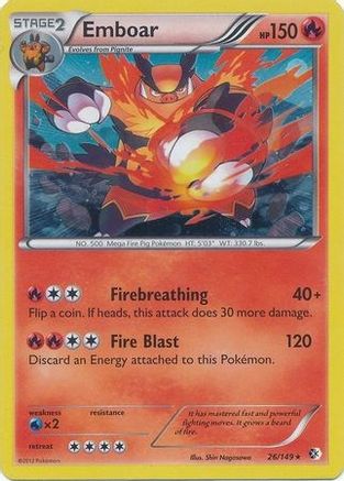 Emboar - 26/149 (Cosmos Holo) (26) Promo Holofoil