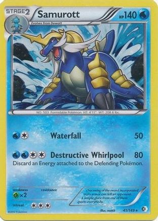 Samurott - 41/149 (Cosmos Holo) (41) Promo Holofoil