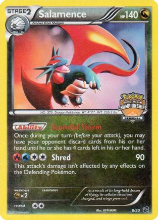 Salamence - 8/20 (Regional Championships) (8) Promo Reverse Holofoil