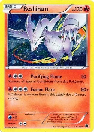 Reshiram - 17/116 (Cosmos Holo) (17) Promo Holofoil