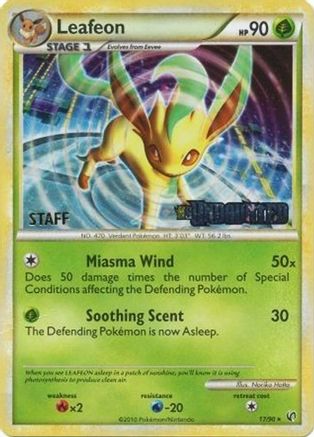 Leafeon - 17/90 (Prerelease) [Staff] Promo Holofoil