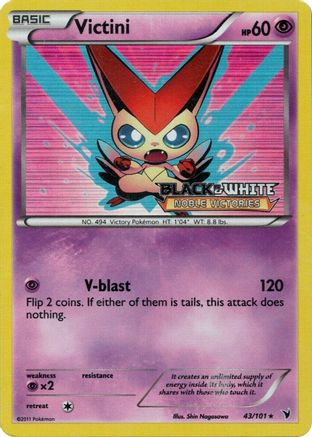 Victini - 43/101 (Prerelease) (43) Promo Holofoil