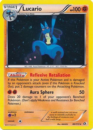 Lucario - 80/113 (Cosmos Holo) (80) Promo Holofoil