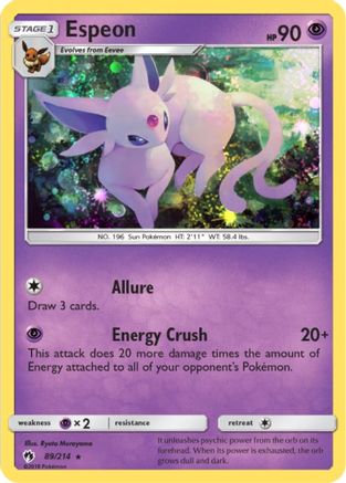 Espeon - 89/214 (Cosmos Holo) (89) Promo Holofoil