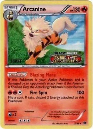 Arcanine - 12/99 (Prerelease) [Staff] (12) Promo Holofoil