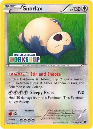 Snorlax - 80/106 (Build-a-Bear Workshop Exclusive) (80) Promo