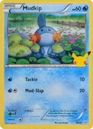 Mudkip - 19/25 19/25 - McDonalds 25th Anniversary Promos Holofoil