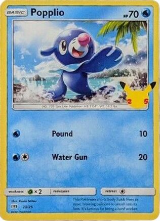 Popplio - 23/25 23/25 - McDonalds 25th Anniversary Promos