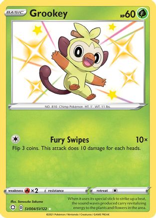 Grookey (SV004)/122 Shiny Holo Rare Holofoil