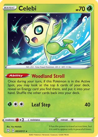 Celebi (3)/72 Rare Reverse Holofoil