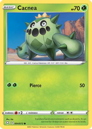 Cacnea (4)/72 Common Reverse Holofoil
