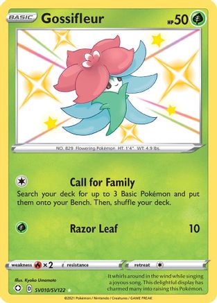 Gossifleur (SV010)/122 Shiny Holo Rare Holofoil