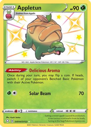 Appletun (SV014)/122 Shiny Holo Rare Holofoil