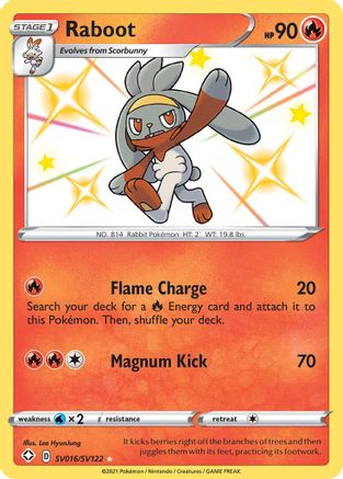 Raboot (SV016)/122 Shiny Holo Rare Holofoil