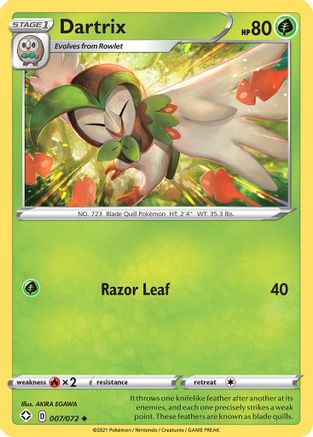Dartrix (7)/72 Uncommon Reverse Holofoil