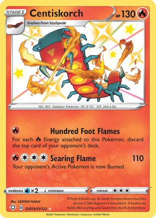 Centiskorch (SV019)/122 Shiny Holo Rare Holofoil