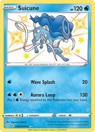 Suicune (SV022)/122 Shiny Holo Rare Holofoil