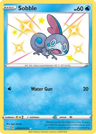 Sobble (SV025)/122 Shiny Holo Rare Holofoil