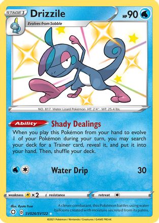 Drizzile (SV026)/122 Shiny Holo Rare Holofoil