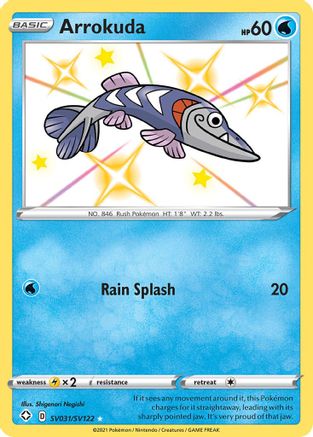 Arrokuda (SV031)/122 Shiny Holo Rare Holofoil