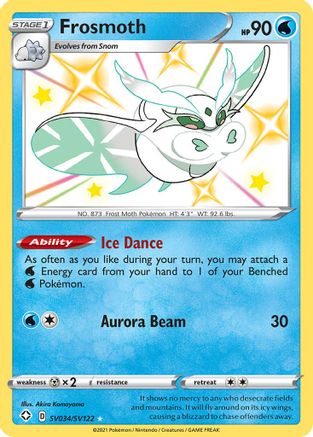 Frosmoth (SV034)/122 Shiny Holo Rare Holofoil