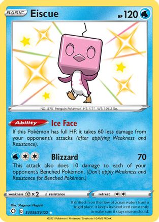 Eiscue (SV035)/122 Shiny Holo Rare Holofoil