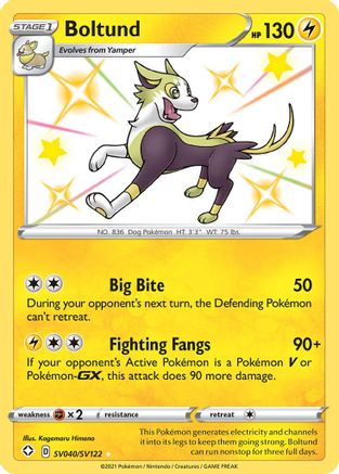Boltund (SV040)/122 Shiny Holo Rare Holofoil