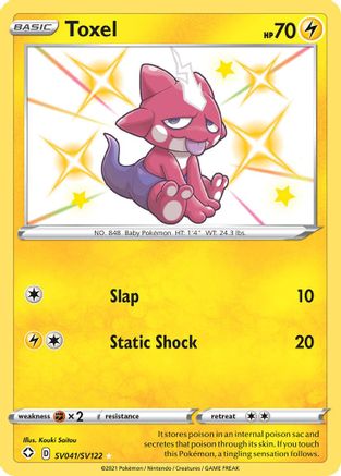 Toxel (SV041)/122 Shiny Holo Rare Holofoil