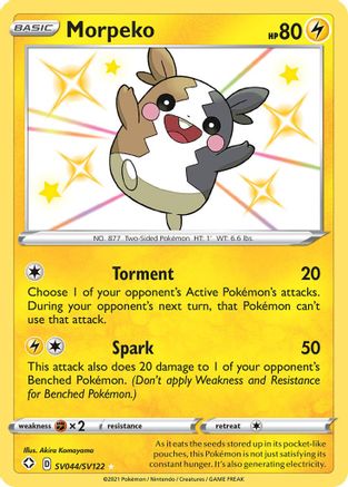 Morpeko (SV044)/122 Shiny Holo Rare Holofoil