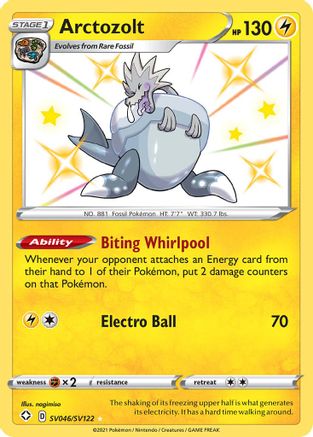 Arctozolt (SV046)/122 Shiny Holo Rare Holofoil