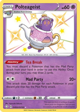 Polteageist (SV053)/122 Shiny Holo Rare Holofoil