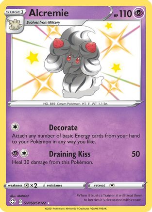 Alcremie (SV058)/122 Shiny Holo Rare Holofoil