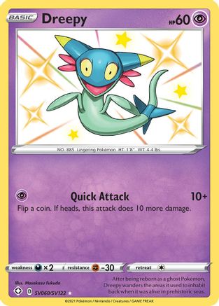 Dreepy (SV060)/122 Shiny Holo Rare Holofoil
