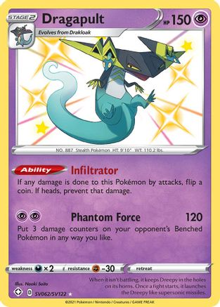 Dragapult (SV062)/122 Shiny Holo Rare Holofoil