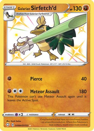 Galarian Sirfetch'd (SV064)/122 Shiny Holo Rare Holofoil