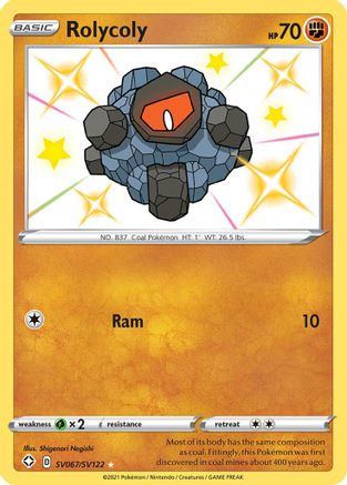 Rolycoly (SV067)/122 Shiny Holo Rare Holofoil