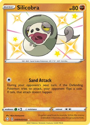 Silicobra (SV070)/122 Shiny Holo Rare Holofoil