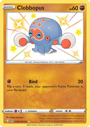 Clobbopus (SV072)/122 Shiny Holo Rare Holofoil