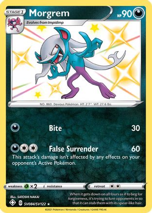 Morgrem (SV084)/122 Shiny Holo Rare Holofoil